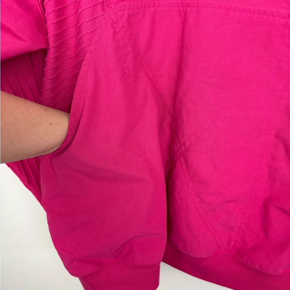 Vintage 90s Women’s Fuchsia Embroidered Long Sleeve Pullover - Picture 7 of 16
